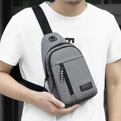 Versatile Custom Logo Messenger Bag Ideaal voor mannen Casual Office of Date Outings