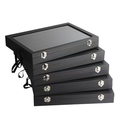 Aangepaste logo aanvaard PU leder sieraden houder voor halsketting ringen oorbellen opslag