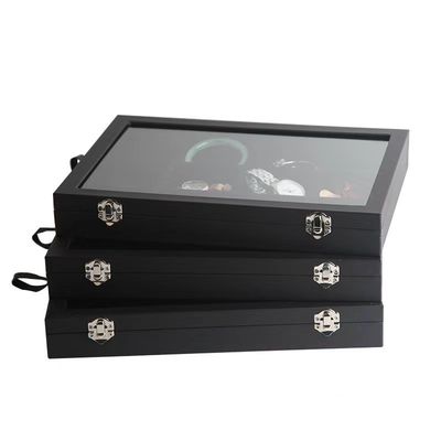 Aangepaste logo aanvaard PU leder sieraden houder voor halsketting ringen oorbellen opslag