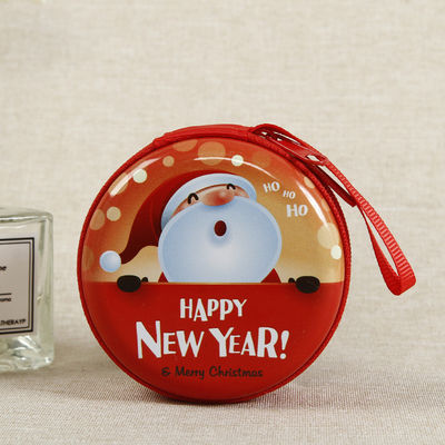 Recycled Materials Cute Cartoon Round Coin Holder Case voor Kids Mini Coin Purse
