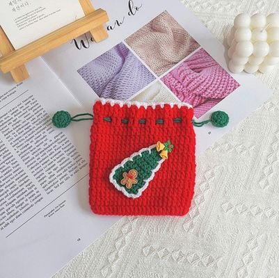 Handgemaakte Crochet Pocket Bag Bundel Kerstman Ruiltassen Munttassen Kerstcadeautjes