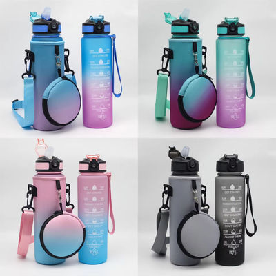 Gepersonaliseerd logo Neopreen waterfles koeler met verstelbare schouderband en zak