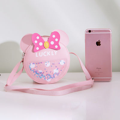 Ronde schattig snoep patroon Modieus baby schoudertas met boogschouderband