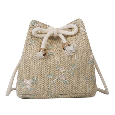 Reizing Single Shoulder Crossbody Straw Bag in aangepaste kleur voor hete modeliefhebbers