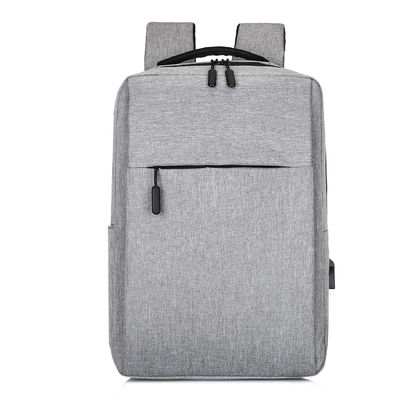 Zwart Custom Logo Unisex Ergonomie Anti-Diefstal Smart Nylon Laptop Rugzakken met USB