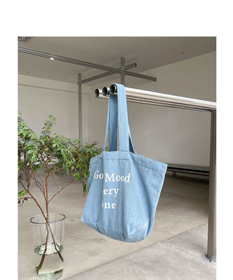 Alle seizoenen vintage denim brief tas op maat voor grote capaciteit en meer