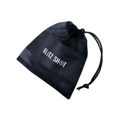 Mesh drawstring bag voor verpakking mesh bag klein magazijn met aangepast logo aanvaard