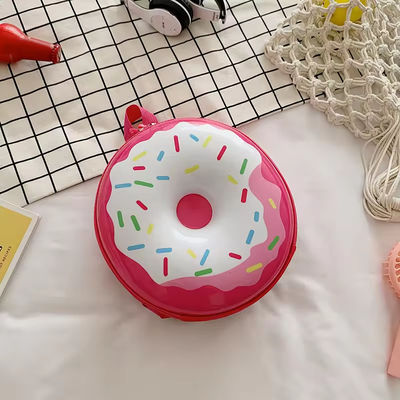 Nieuwheid Leuke boekentas 2024 Cartoon rugzak Donuts Rubber Shell schooltas voor het dagelijks leven