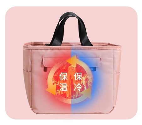 Geïsoleerde High Class Custom Nylon Bento Bag met waterdicht aluminium film interieur