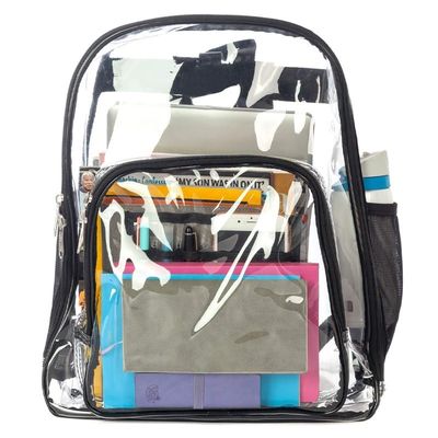 Gepersonaliseerde zware transparante PVC-schoolrugzak voor transparante schooltas
