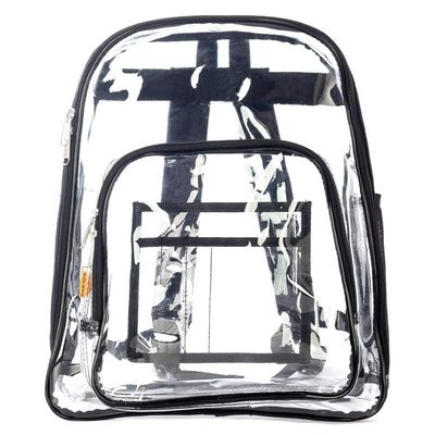 Gepersonaliseerde zware transparante PVC-schoolrugzak voor transparante schooltas