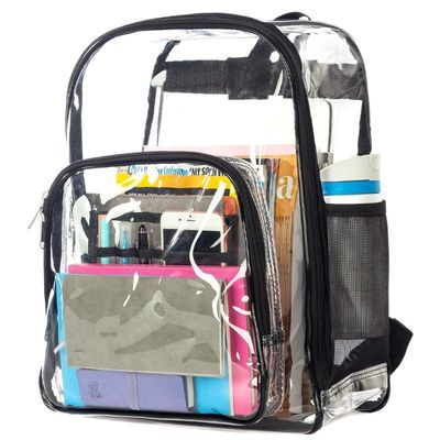 Gepersonaliseerde zware transparante PVC-schoolrugzak voor transparante schooltas