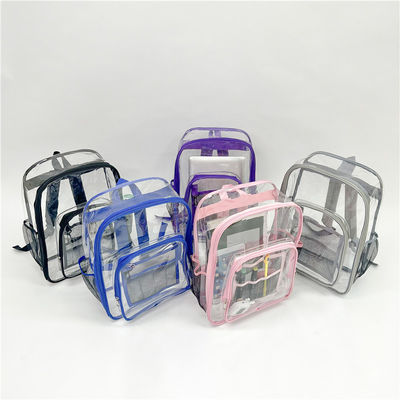 Gepersonaliseerde zware transparante PVC-schoolrugzak voor transparante schooltas