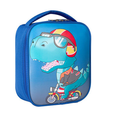 Gepersonaliseerde kleurrijke tekenfilm Dinosaurus Ruimte Geïsoleerde Kids Lunch Box Bag met isolatie