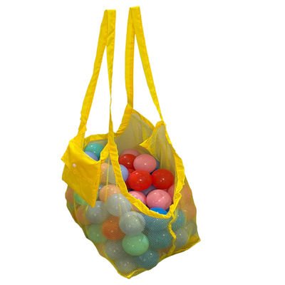 Nieuwste modieuze stijl kinderen zand weg opvouwbare strand tote tas speelgoed opslag mesh tas