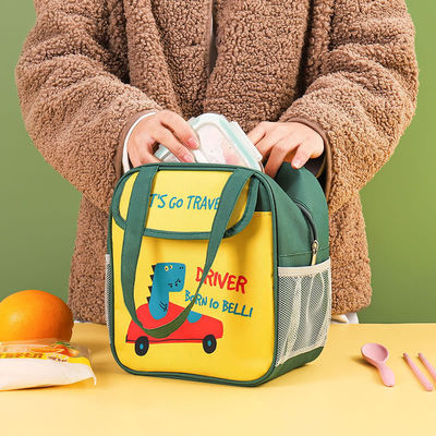 Geïsoleerde tas voor kinderen Draagbare handgreep Schattige lunchdoos Tas OEM/ODM Acceptabel