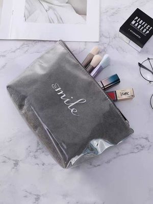 Reisvriendelijke waterdichte cosmetische tas met solide patronen en aangepaste kleuren