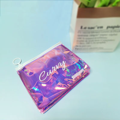 Custom Holographic TPU PVC Zipper Bag voor vrouwen Make-up Cosmetic Pouch Design