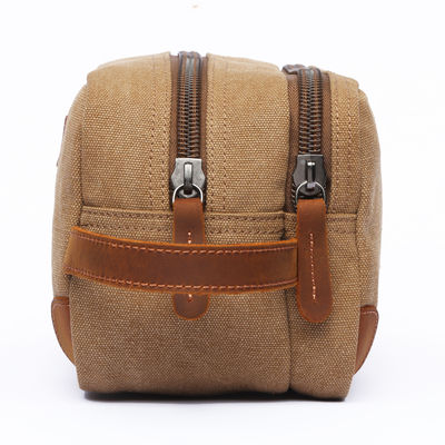 Canvas Toilettenzak voor mannen Persoonlijke baard Verzorging Scheeren Dopp Kit Kosmetische reizen