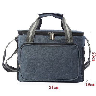 Voedselbehoud Waterdicht Lining Geïsoleerd Vrouwenmaaltijd Voorbereiding Bento Lunch Bag Tote met Custom Logo Print