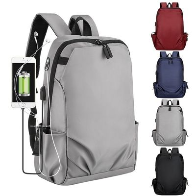 Oxford laptop rugzak met usb oplaadpoort en computer interlayer voor zakenreizen
