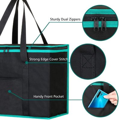 Gepersonaliseerd logo Geïsoleerd Tote Food Delivery Bag Gepersonaliseerd logo Vaste kleur Patroon Type