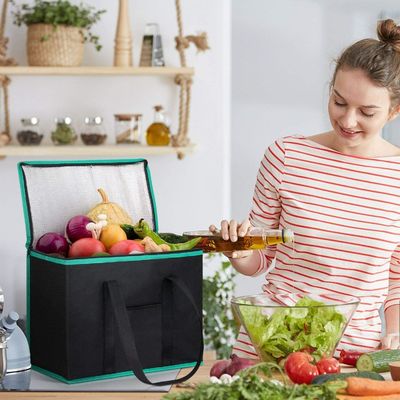 Gepersonaliseerd logo Geïsoleerd Tote Food Delivery Bag Gepersonaliseerd logo Vaste kleur Patroon Type