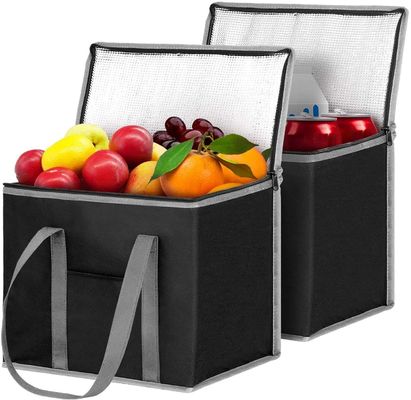 Gepersonaliseerd logo Geïsoleerd Tote Food Delivery Bag Gepersonaliseerd logo Vaste kleur Patroon Type