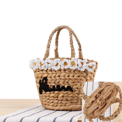 Zomervakantie stro stranden Tote tassen met aangepast logo geaccepteerd en cartoon patroon