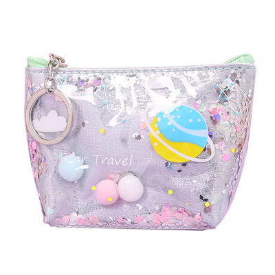 Trendy Style Cotton Canvas Zipper Travel Bag Make-up Cosmetische tas met solide patroon