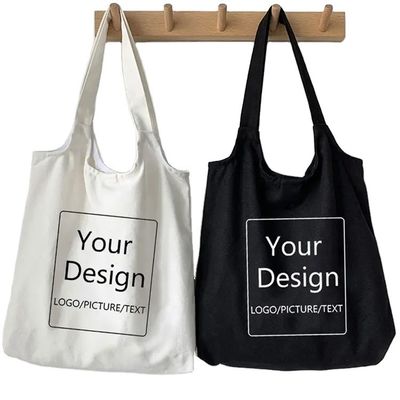 Mode stijl Custom logo Tote Grocery winkeltas met polyester voering materiaal