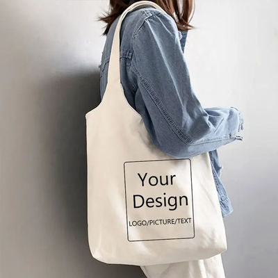 Mode stijl Custom logo Tote Grocery winkeltas met polyester voering materiaal