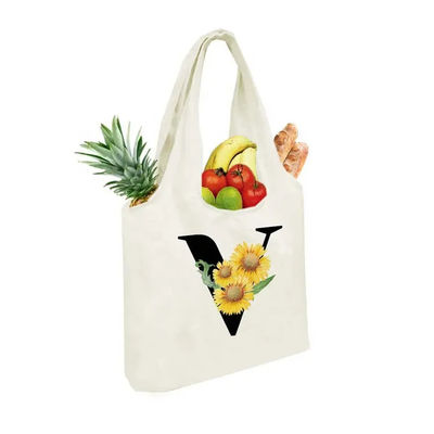 Mode stijl Custom logo Tote Grocery winkeltas met polyester voering materiaal