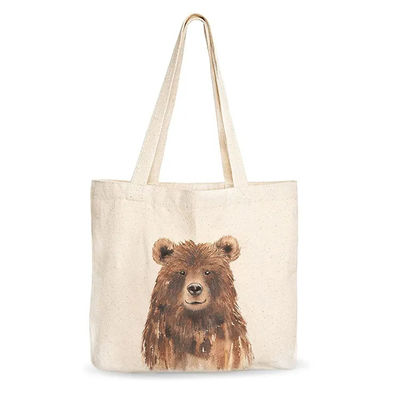 Mode stijl Custom logo Tote Grocery winkeltas met polyester voering materiaal