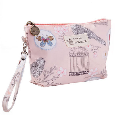 Make-up Cosmetic Bag Custom Logo Plain Canvas Toilettenzak Cotton Cosmetic Bags