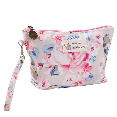 Make-up Cosmetic Bag Custom Logo Plain Canvas Toilettenzak Cotton Cosmetic Bags