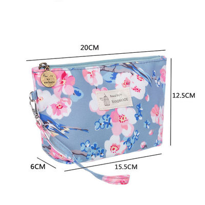 Make-up Cosmetic Bag Custom Logo Plain Canvas Toilettenzak Cotton Cosmetic Bags