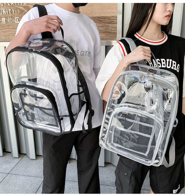 Nieuwste modieuze stijl rugzak Transparent PVC Waterdicht Unisex schooltassen 3PCS Set