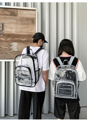 Nieuwste modieuze stijl rugzak Transparent PVC Waterdicht Unisex schooltassen 3PCS Set
