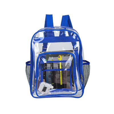 Multi-pocket transparante schoolrugzak met aangepast logo en waterdichte functie