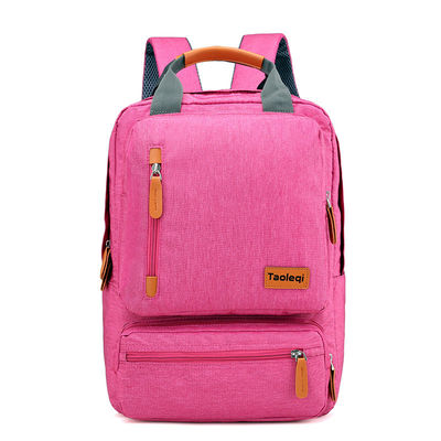 Hoofdmateriaal Canvas Laptop Tas Een stuk alleen Unisex Design 16 inch Capaciteit