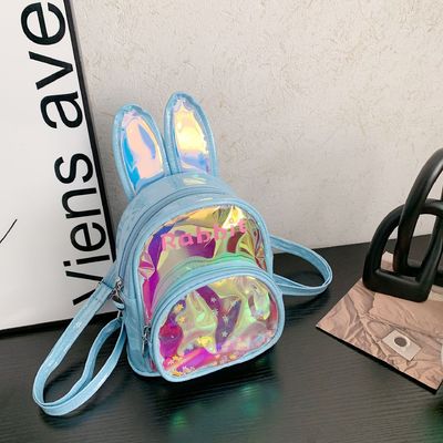 Gepersonaliseerd logo geaccepteerd 3D konijn kinderen school rugzak Sequin tas schattig meisje tas