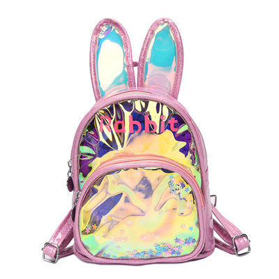 Gepersonaliseerd logo geaccepteerd 3D konijn kinderen school rugzak Sequin tas schattig meisje tas
