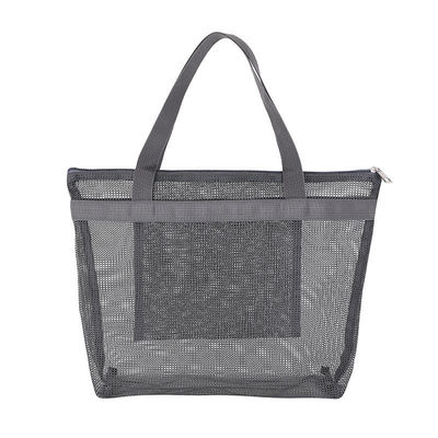 Tote Mesh Make-up Reisopslag Waszak Grote capaciteit Draagbare Multi-Pocket Beach Bag Zwemzak