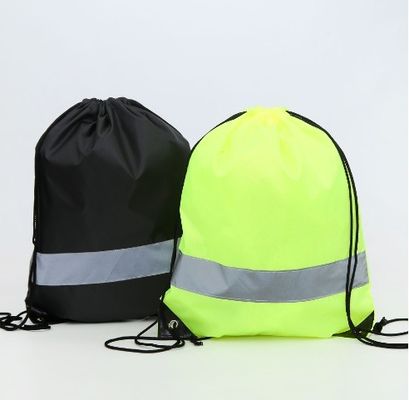 String Closure Custom Logo 210D Polyester Drawstring Rugzak voor reizen