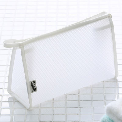 Nieuwste modieuze mesh cosmetische make-up tas case houder met aangepaste logo geaccepteerd