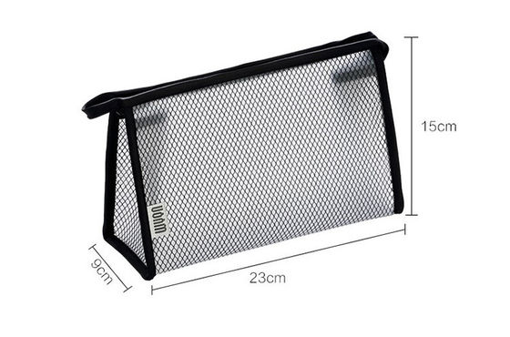 Nieuwste modieuze mesh cosmetische make-up tas case houder met aangepaste logo geaccepteerd