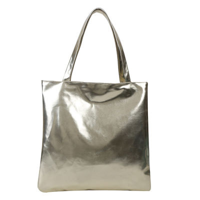 Soft Tote Handtas Eenvoudig solide kleur glanzend patent leer voor schattig meisje winkeltas