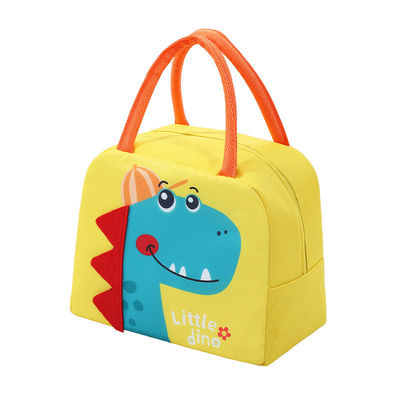 Schattige tekenfilm stijl Thermische voedsellevering Geïsoleerde koeler zak voor kinderen aangepast kleur