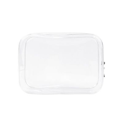 PVC Zipper Toiletten Cosmetische Tas Custom Size Logo Duidelijke Make-up Bag Voor Vrouwen Mode Stijl